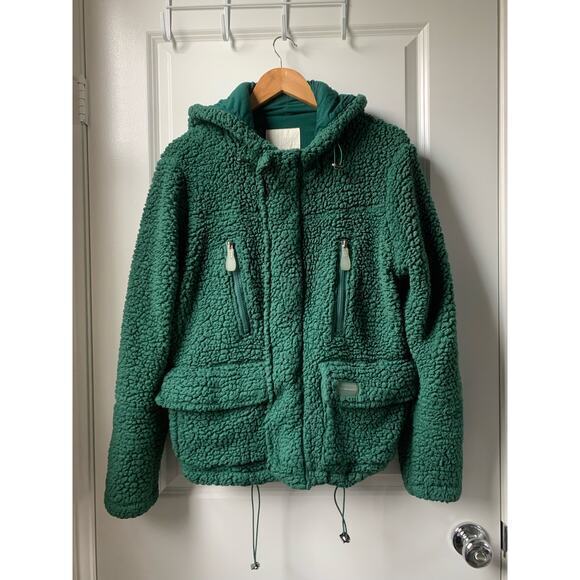 My Mum Made‎ it Hooded Shag Utility Jacket - Aventurine - Picture 1 of 12